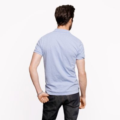 Slub cotton polo