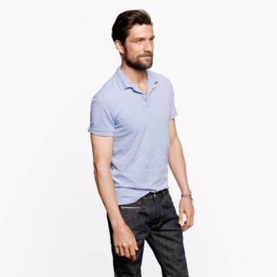 Slub cotton polo