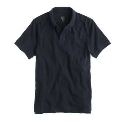 Slub cotton polo