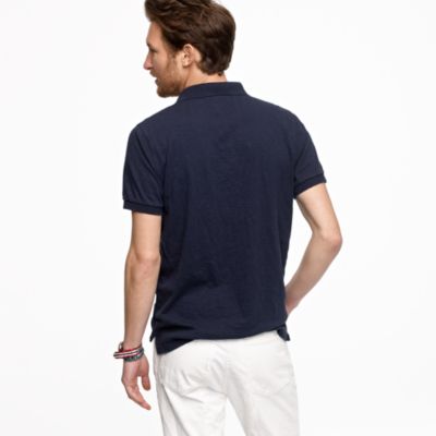 Slub cotton polo