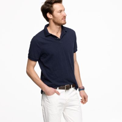 Slub cotton polo