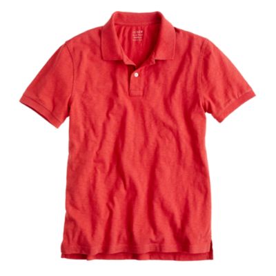 Slub cotton polo