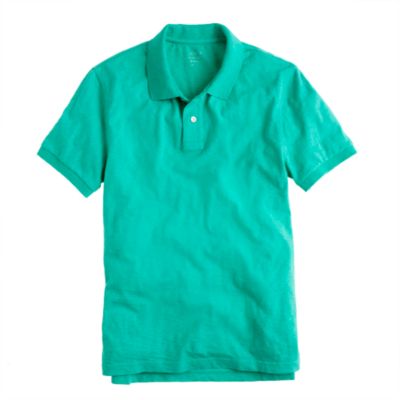 Slub cotton polo