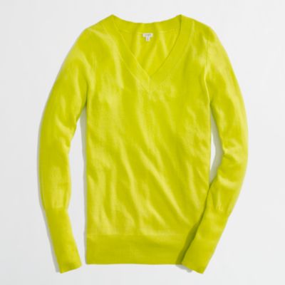 Factory warmspun V-neck sweater