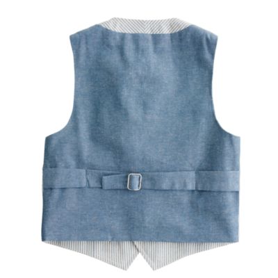 Boys' Ludlow vest in seersucker