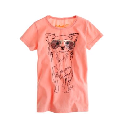 Girls' doodle doggie tee