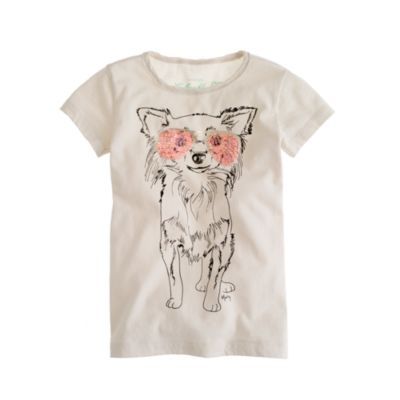 Girls' doodle doggie tee