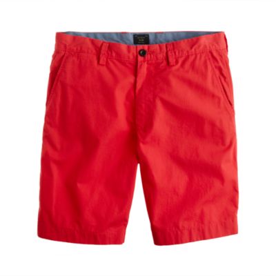 9" club short in lightweight chino