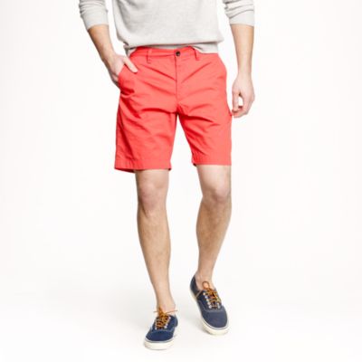 9" club short in lightweight chino