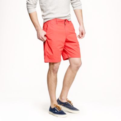 9" club short in lightweight chino