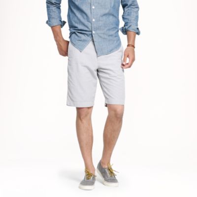 Club short in seersucker