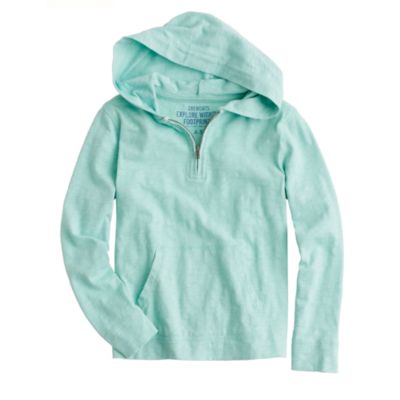 Boys' lightweight slub hoodie