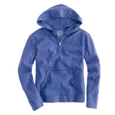 Boys' lightweight slub hoodie