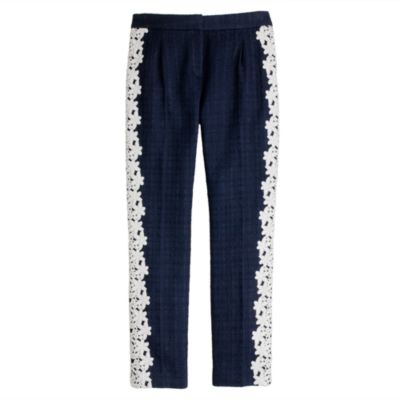 Pre-order Collection lace-stripe tuxedo pant