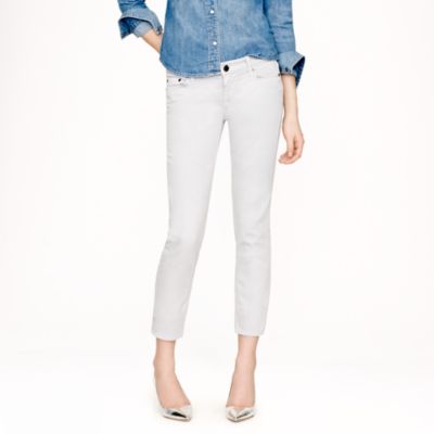 Cropped matchstick jean in garment-dyed denim