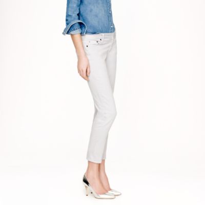 Cropped matchstick jean in garment-dyed denim