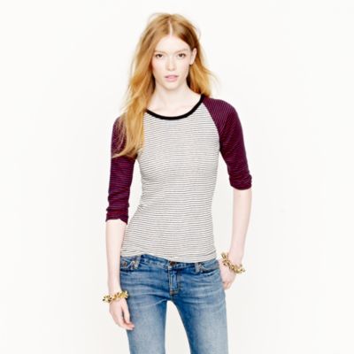 Edith A. Miller&trade; baseball-sleeve tee