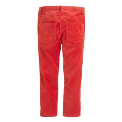 Girls' toothpick jean in velvet