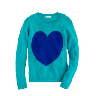 Girls' heart sweater
