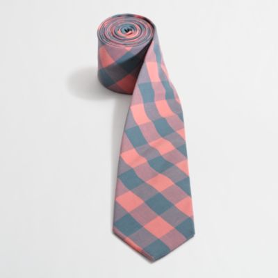 Factory gingham tie