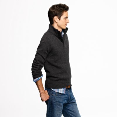 Lambswool mockneck sweater