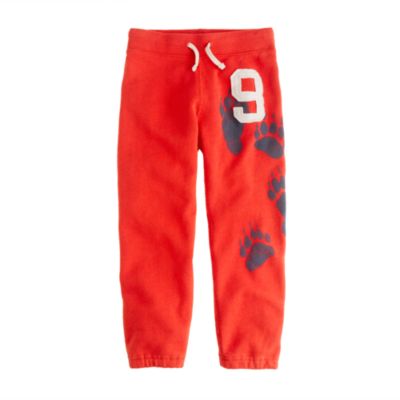 Boys' french terry sweatpant in bear print