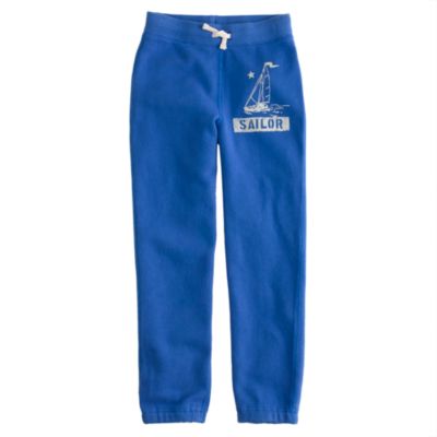 Boys' graphic sailboat knit pant