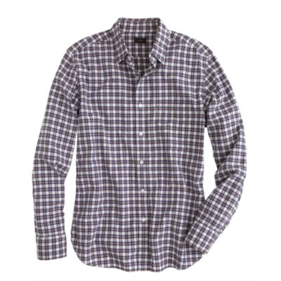 Slim Secret Wash shirt in cider check