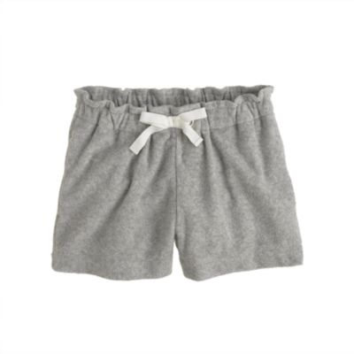 Girls' terry drawstring short