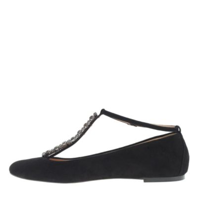 Collection jeweled T-strap ballet flats