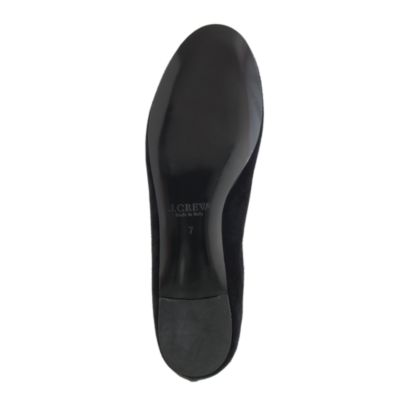 Metallic trim ballet flats