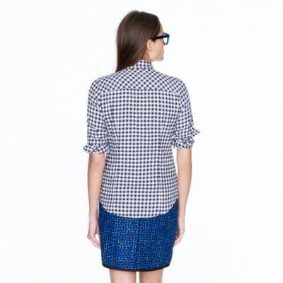 Petite perfect shirt in gingham flannel