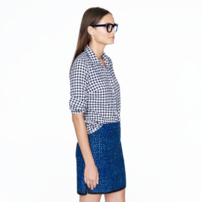 Petite perfect shirt in gingham flannel