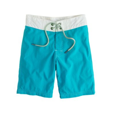 Boys' contrast stitch board shorts