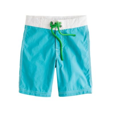 Boys' contrast stitch board short