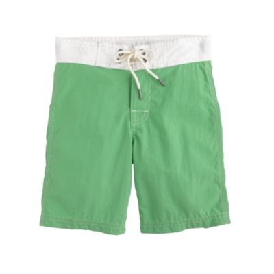 Boys' contrast stitch board shorts