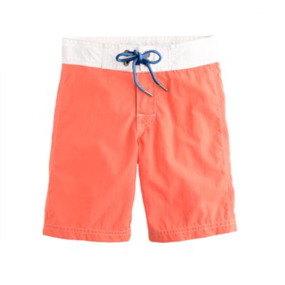 Boys' contrast stitch board shorts