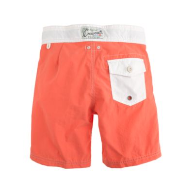 Boys' contrast stitch board shorts