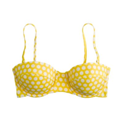 Graphic dot underwire top
