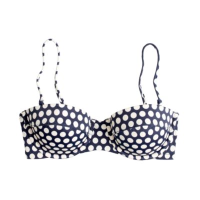 Graphic dot underwire top