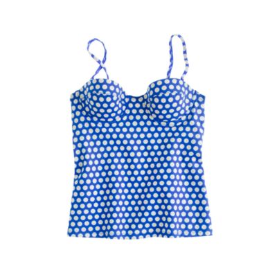 Graphic dot underwire swing top