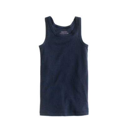 Girls' tissue rib tank
