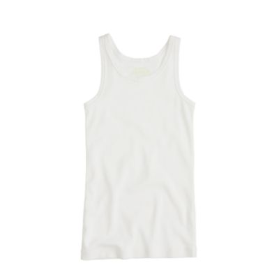Girls' tissue rib tank