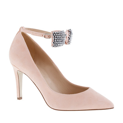 Collection Everly crystal bow-tie pumps