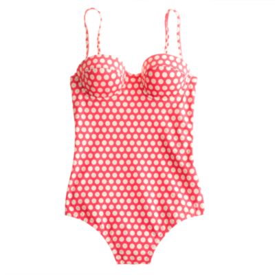 D-cup graphic dot underwire tank