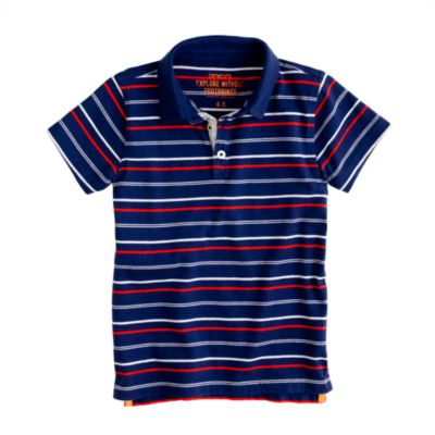 Boys' vintage jersey polo in stripe