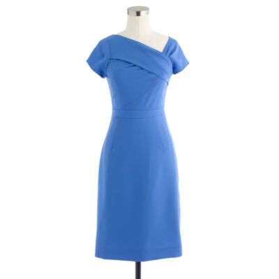 Origami dress in wool crepe