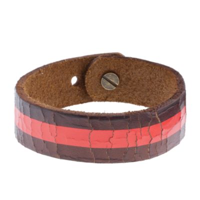 Boys' painted leather bracelet