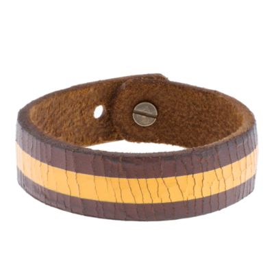 Boys' painted leather bracelet