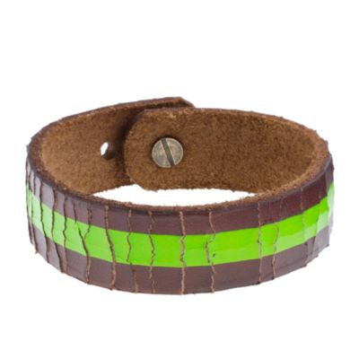 Boys' painted leather bracelet